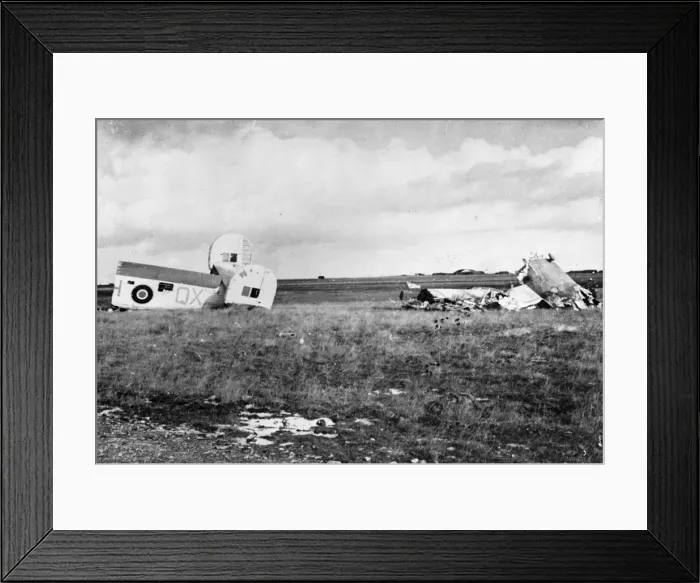Framed Print : A Coastal command Liberator was damaged by blast after attacking a German U-boat Framed Print : A Coastal command Liberator was damaged by blast after attacking a German U-boat