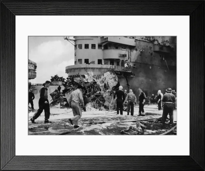 Framed Print : A feature of the recent naval operations off the Sakashima Islands in support of Framed Print : A feature of the recent naval operations off the Sakashima Islands in support of