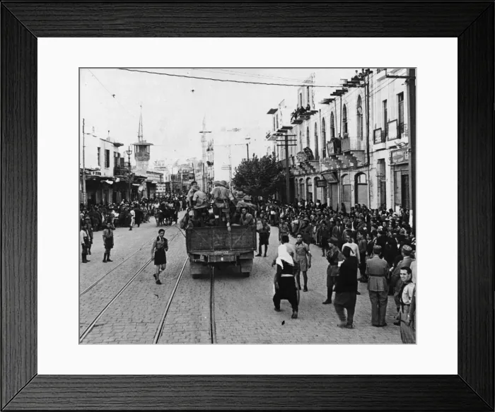 Framed Print : As the result of continued pressure by British and Free French troops Framed Print : As the result of continued pressure by British and Free French troops
