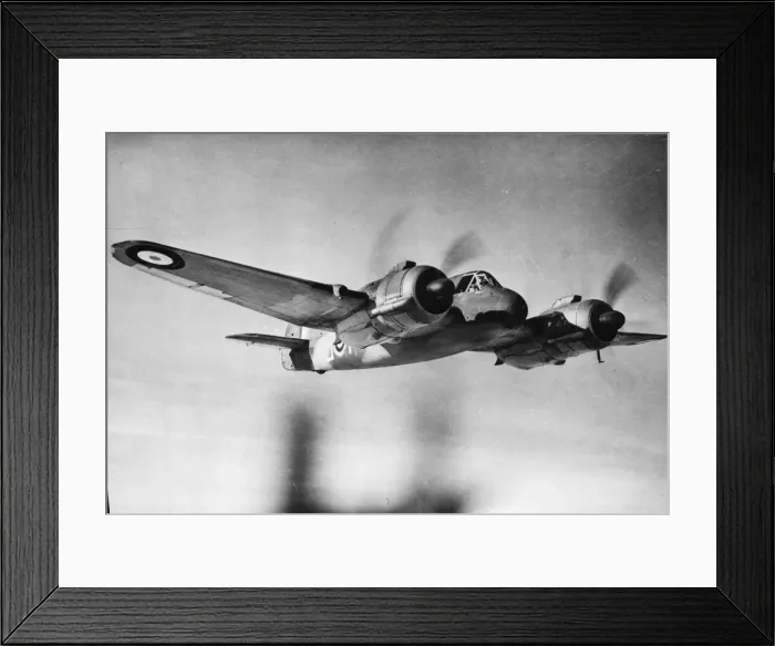 Framed Print : The twin engine Bristol Beaufighter'of the Royal Air Force in flight during Framed Print : The twin engine Bristol Beaufighter'of the Royal Air Force in flight during