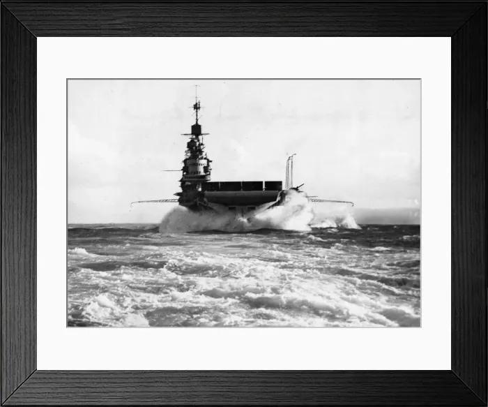 Framed Print : British Royal Navy Illustrious-class aircraft carrier HMS Victorious at sea during Framed Print : British Royal Navy Illustrious-class aircraft carrier HMS Victorious at sea during