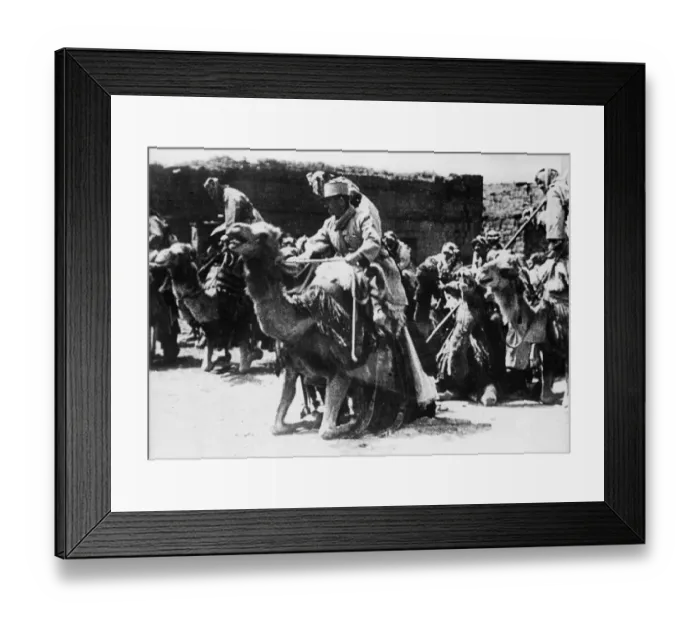 Framed Print : With his command of of Circassian native cavalry, Colonel Called crossed from Syria into Framed Print : With his command of of Circassian native cavalry, Colonel Called crossed from Syria into