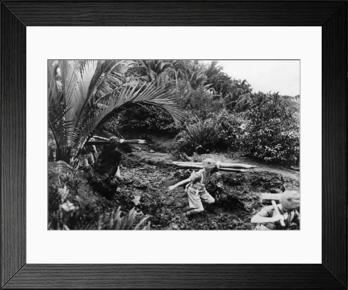 Framed Print : A famous Scottish Regiment on manoeuvres in Malaya during the Second World War Framed Print : A famous Scottish Regiment on manoeuvres in Malaya during the Second World War