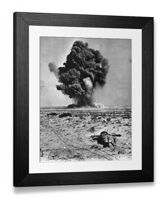 Framed Print : Western Desert Campaign, the Desert War, took place in the deserts of Egypt and Libya