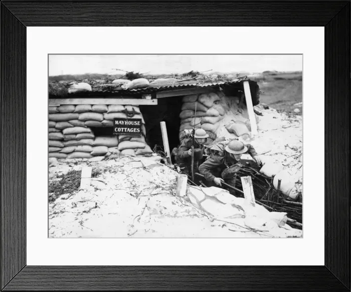Framed Print : Men of the Norfolk regiment carrying out a practice assault on a pillbox Framed Print : Men of the Norfolk regiment carrying out a practice assault on a pillbox