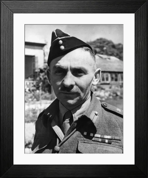 Framed Print : Brigadier Sherwood Lett, M. C, E. D. Officer Commanding a Canadian Infantry Brigade Framed Print : Brigadier Sherwood Lett, M. C, E. D. Officer Commanding a Canadian Infantry Brigade