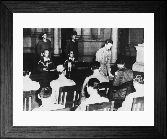 Framed Print : Lt. General F. A. M. Browning, General Tokazo Numata (Chief of Staff of the Japanese Framed Print : Lt. General F. A. M. Browning, General Tokazo Numata (Chief of Staff of the Japanese