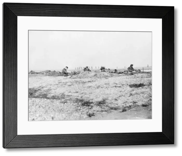 Framed Print : British troops over the Rhine. On the West Bank of the Rhine Framed Print : British troops over the Rhine. On the West Bank of the Rhine