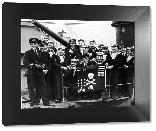 Picture taken at a British base when the British Royal Navy submarine HMS Ultimatum