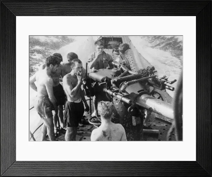 Framed Print : British Royal Navy submarine HMS Shakespeare, of the East Indies fleet