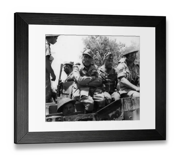 Framed Print : General Gotti Porcinari, Commander of the Napoli Division and his staff near Sortino Framed Print : General Gotti Porcinari, Commander of the Napoli Division and his staff near Sortino