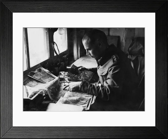 Framed Print : Air Army photographic interpretation unit with 8th army. (Picture) Captain A Framed Print : Air Army photographic interpretation unit with 8th army. (Picture) Captain A