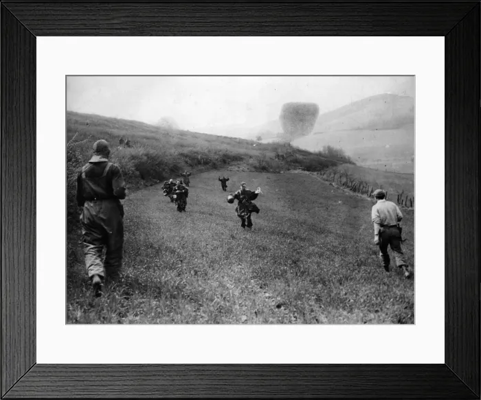 Framed Print : Waiting for the American 1st Army to reach their positions near Eisborn Framed Print : Waiting for the American 1st Army to reach their positions near Eisborn