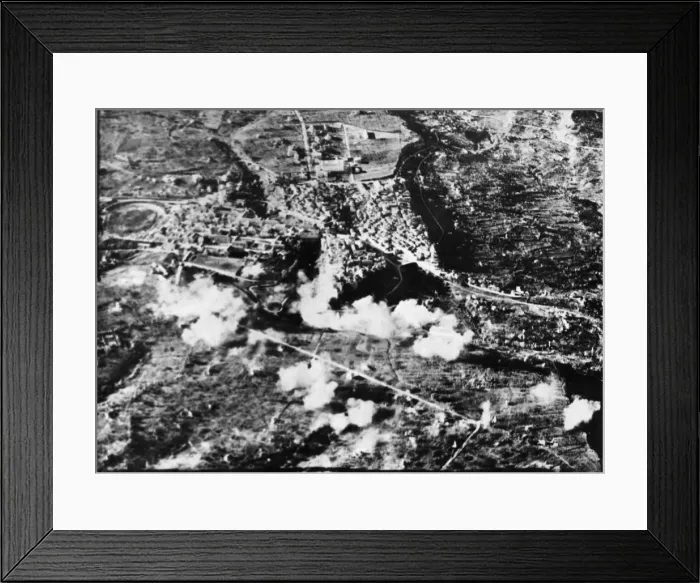 Framed Print : RAF Baltimores of the Tactical Bomber Force in operation over the Sangro river battle