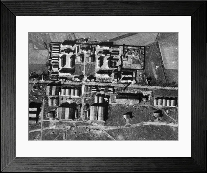 Framed Print : Aircraft of RAF Bomber Command attacked the airfield at Tours, France Framed Print : Aircraft of RAF Bomber Command attacked the airfield at Tours, France
