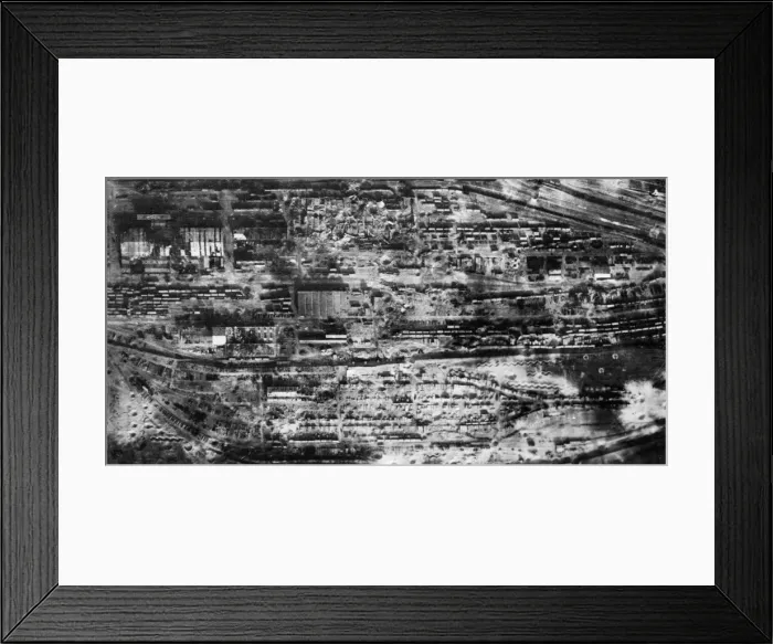 Framed Print : Great damage was done by the recent precision attacks of RAF Bomber Command