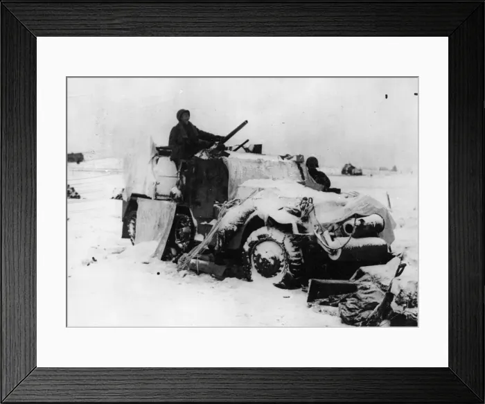 Framed Print : Soldiers of a US tank destroyers unit with the 101st Airborne Division