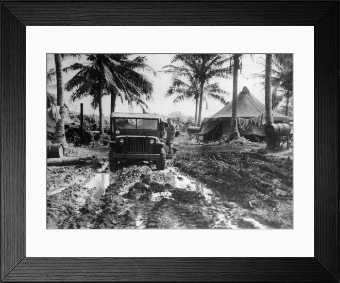 Framed Print : Picture taken at a New Zealand Air Force base in the Solomon Islands