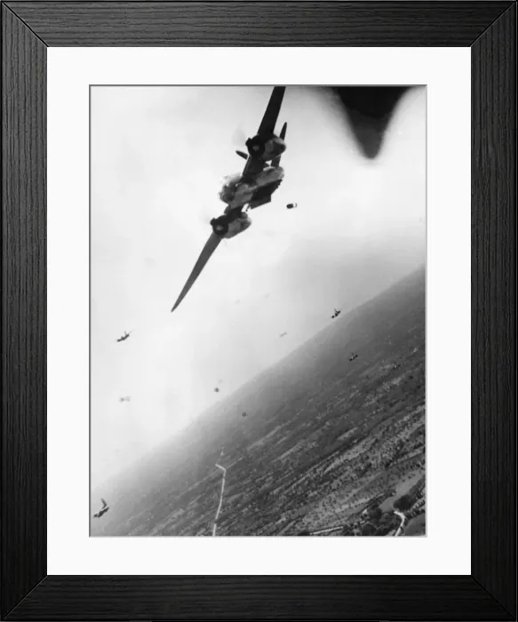 Framed Print : Douglas Bostons of No. 2 Group, attacking the naval stores depot at Rennes, France Framed Print : Douglas Bostons of No. 2 Group, attacking the naval stores depot at Rennes, France