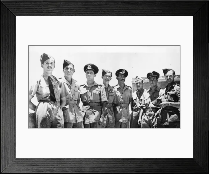 Framed Print : Pilots from The United Nations Air Unit Command. Pictured at their Middle East Framed Print : Pilots from The United Nations Air Unit Command. Pictured at their Middle East