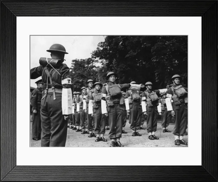 Framed Print : This picture depicts the duties of a vast, newly formed army unit called Framed Print : This picture depicts the duties of a vast, newly formed army unit called
