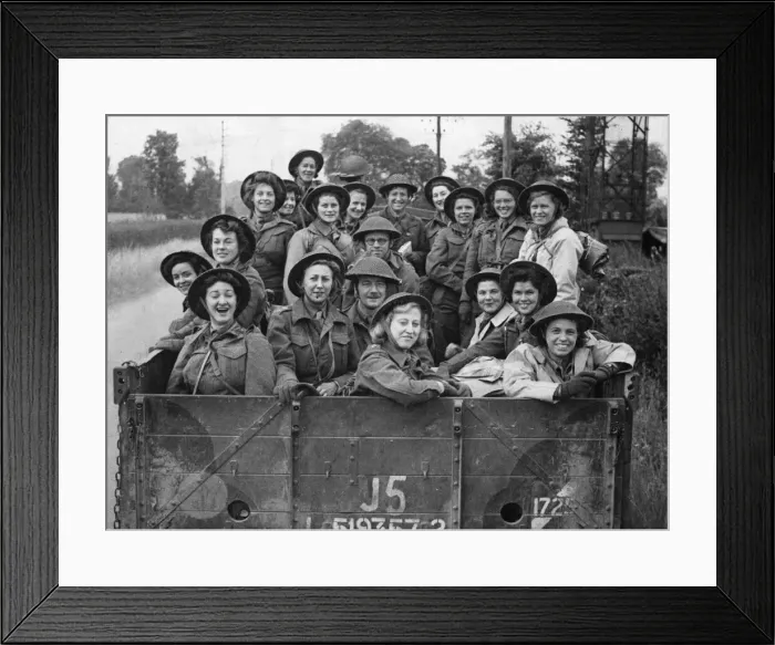 Framed Print : Queen Alexandra Imperial Military Nurses make their way to the 79th General Field