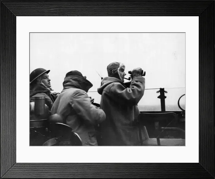 Framed Print : British convoy to Russia. 4th February to 2 March 1945. On board the Royal Navy cruiser Framed Print : British convoy to Russia. 4th February to 2 March 1945. On board the Royal Navy cruiser