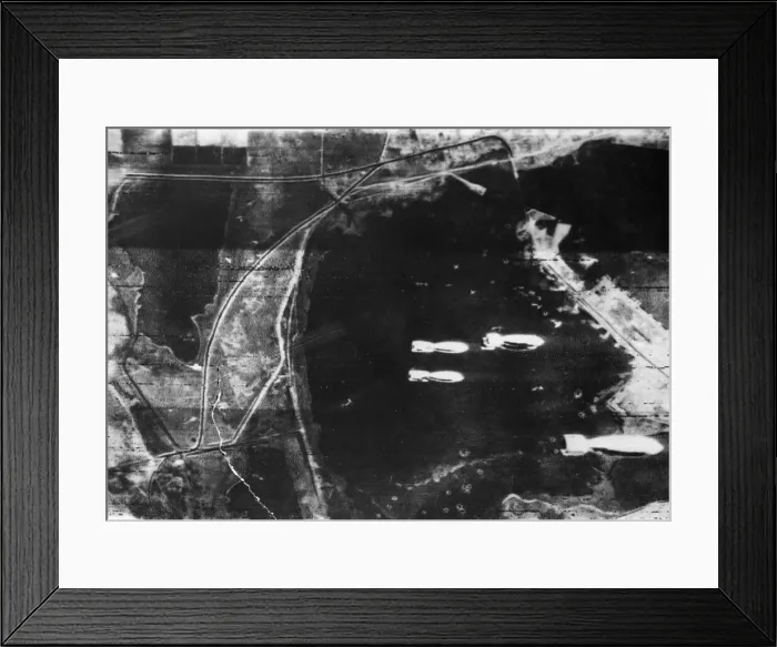 Framed Print : Benghazi harbour in Libya is so frequently bombed by the RAF that the pilots have named