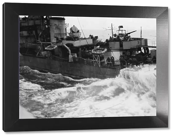 Operation at sea saves sailors life. November 1944, on board the cruiser HMS Berwick