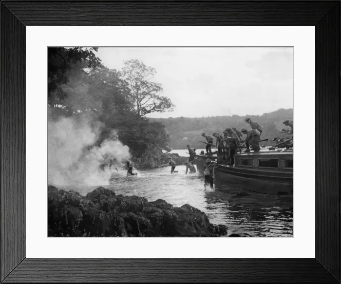 Framed Print : Should the enemy attempt to land seaplanes on Lake Windermere