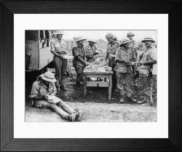 Framed Print : The Post Office is never far from the front line in this war Framed Print : The Post Office is never far from the front line in this war