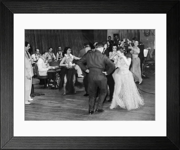 Framed Print : A thanksgiving celebration at The Queensbury Club, Soho, London, after war is over Framed Print : A thanksgiving celebration at The Queensbury Club, Soho, London, after war is over