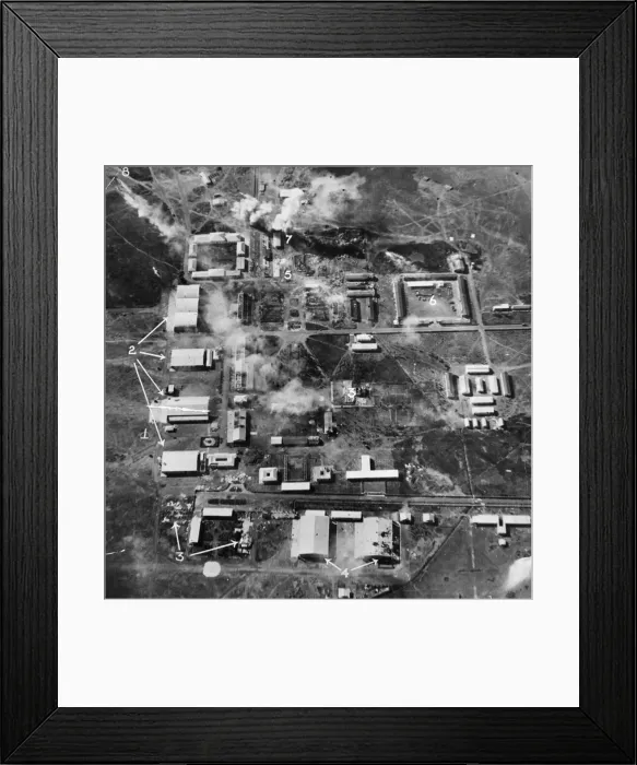 Framed Print : The Royal Air Force of the Middle East Command bombed the aerodrome at Asmara on the 19th