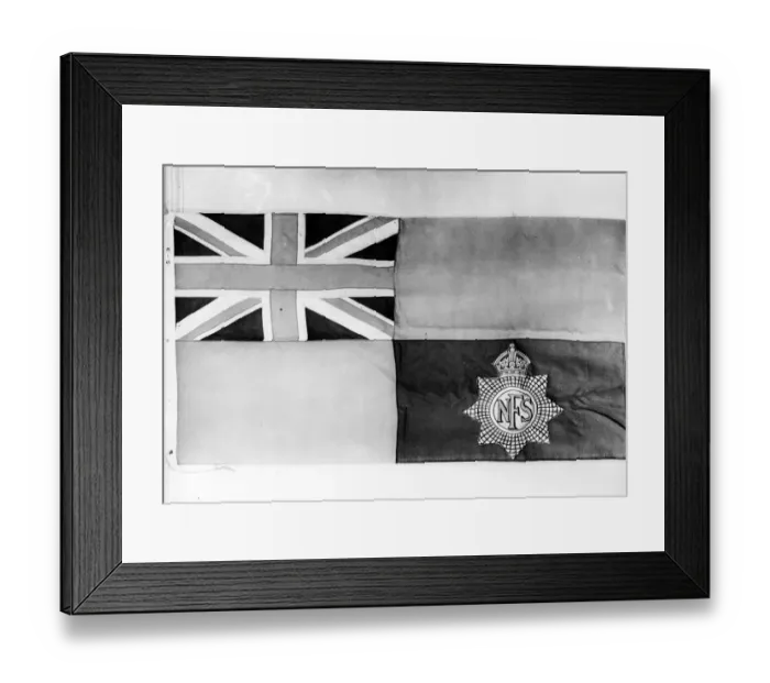 Framed Print : The King has approved the institution of flags for the National Fire Service Framed Print : The King has approved the institution of flags for the National Fire Service