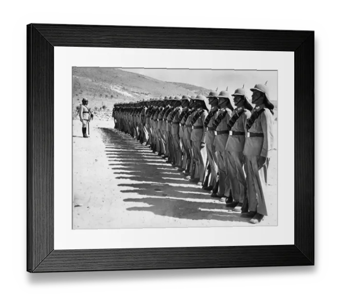 Framed Print : El Jaich EI Arabi, the Arab Legion, was formed after the last war by the Emperor Abdulla Framed Print : El Jaich EI Arabi, the Arab Legion, was formed after the last war by the Emperor Abdulla