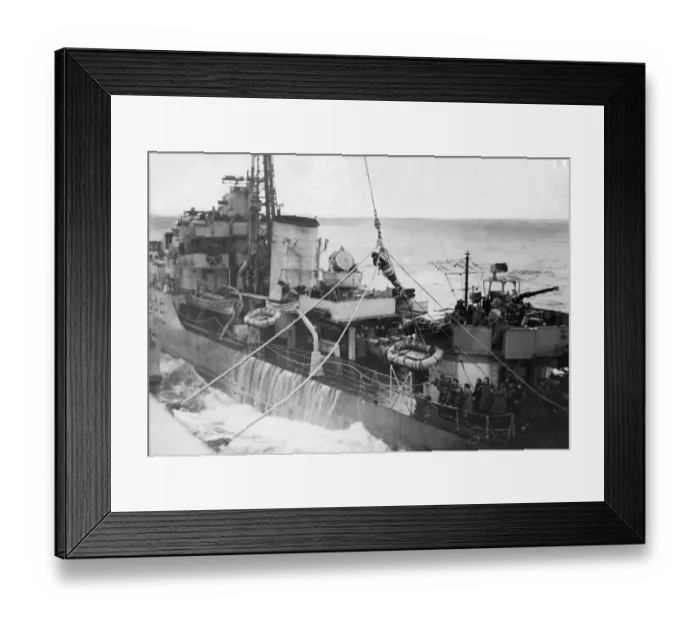 Framed Print : Operation at sea saves sailors life. November 1944, on board the cruiser HMS Berwick Framed Print : Operation at sea saves sailors life. November 1944, on board the cruiser HMS Berwick