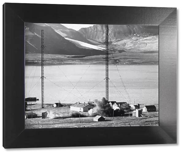 Demolition by Royal Canadian Engineers of a wireless station in the Svalbard Islands