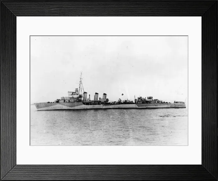 Framed Print : O. R. P Burza, a Polish destroyer. January 1943 Framed Print : O. R. P Burza, a Polish destroyer. January 1943