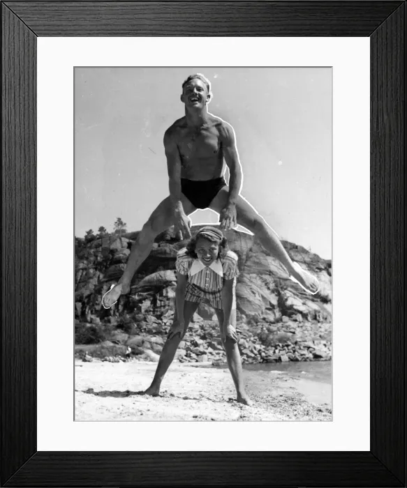 Framed Print : A hotel at Fevik, Norway, has been taken over since June 1945 to provide holiday quarters