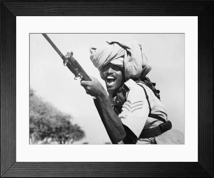 Framed Print : The Sudanese Defence Force, formed of Sudanese and British soldiers