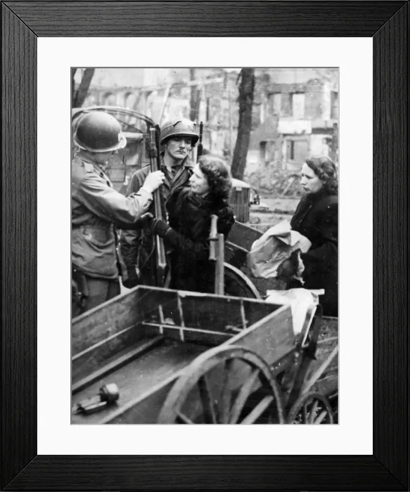 Framed Print : By order of the Military Government already established in Krefeld, Germany Framed Print : By order of the Military Government already established in Krefeld, Germany