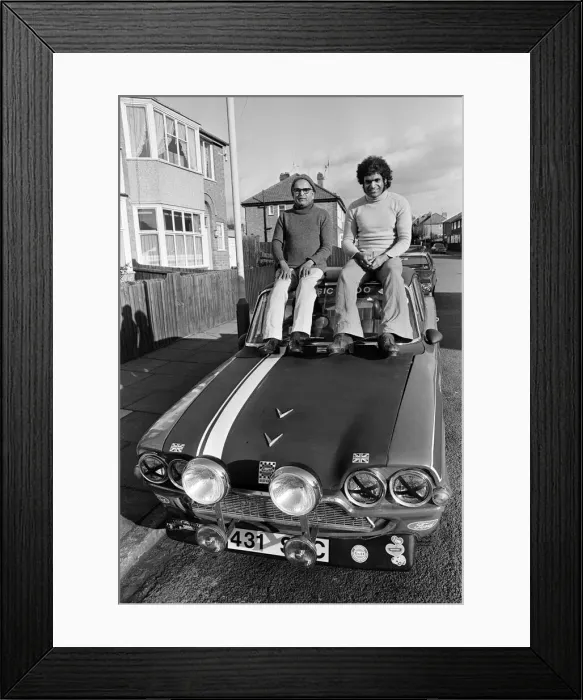 Framed Print : Father and son, Menino and Henry Rato of Greenhill Road, Leicester who are going to Goa Framed Print : Father and son, Menino and Henry Rato of Greenhill Road, Leicester who are going to Goa