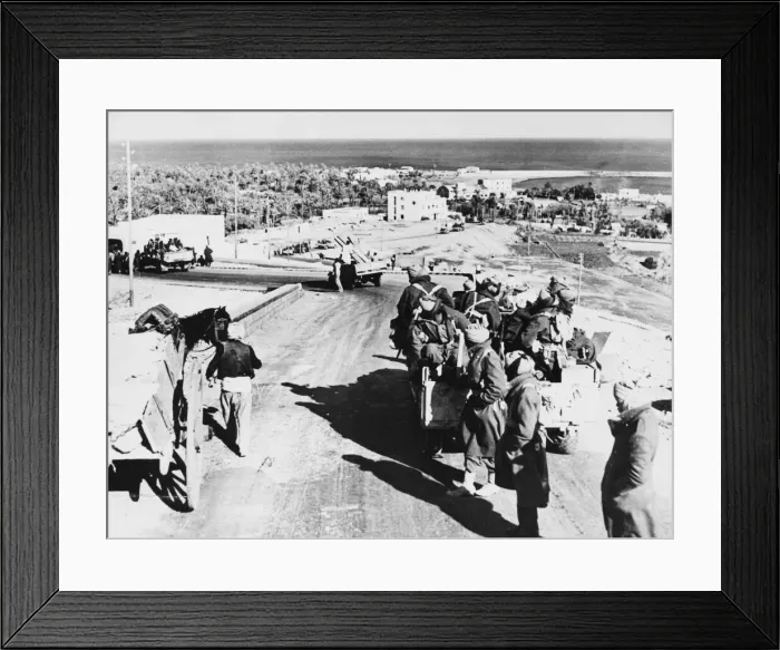 Framed Print : Operation Compass (also la battaglia della Marmarica) was the first large British
