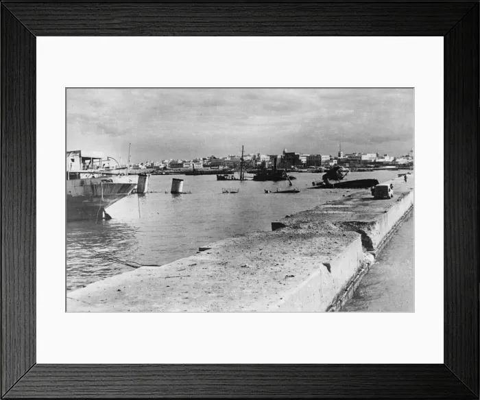 Framed Print : Benghaz bombing, the plan was to destroy the harbour and storage facilities at Benghazi Framed Print : Benghaz bombing, the plan was to destroy the harbour and storage facilities at Benghazi
