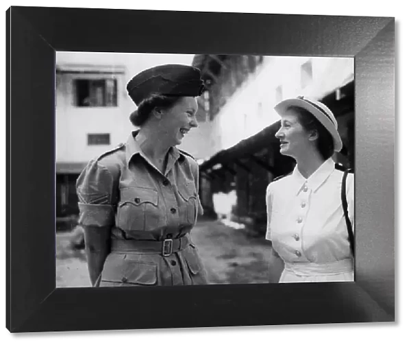 These two Service sisters met in Delhi, India during the Second World War
