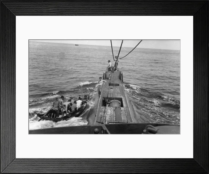 Framed Print : On British Royal Navy submarine HMS Statesman during her adventure in Eastern waters Framed Print : On British Royal Navy submarine HMS Statesman during her adventure in Eastern waters