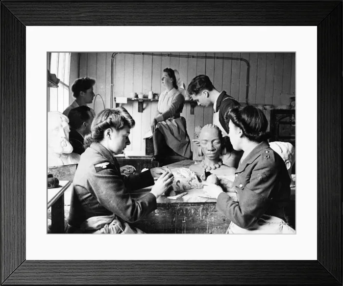 Framed Print : Occupational Therapy held at Mill Hill Emergency Hospital Framed Print : Occupational Therapy held at Mill Hill Emergency Hospital