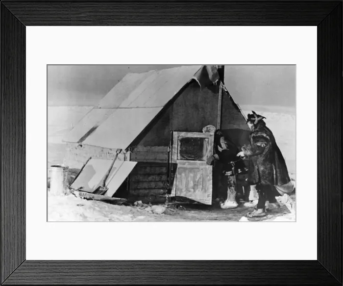 Framed Print : Inhabitants of Kautokeino after their homes were razed to the ground by retreating Framed Print : Inhabitants of Kautokeino after their homes were razed to the ground by retreating