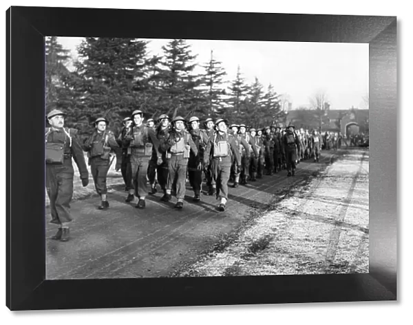 General Sir John Dill with Czech troops in the Western Command. December 1940