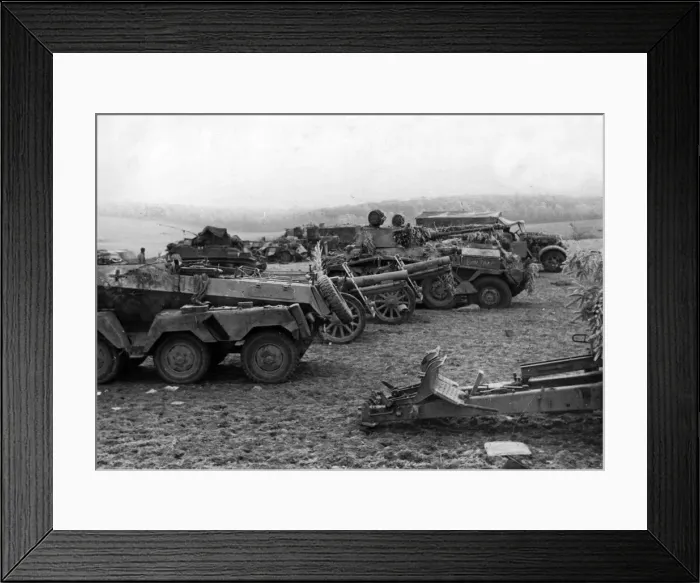 Framed Print : The German spearhead, whose objective was Dinant on the River Meuse lost a large number Framed Print : The German spearhead, whose objective was Dinant on the River Meuse lost a large number